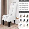 Easy-Going Dining Chair Covers Stretch Parsons Chair Slipcover with Skirt