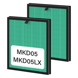 2 Pack MKD05 Air Filter Replacement Compatible With Aroeve MKD05 Air Puri-fier. 4-In-1 Air Filter True HEPA Filter Replacement For MKD05 Air Puri-fier - Pet Dander Version. Compare to Part MKD05LX.