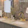 SOKA 2 Handle Bathroom Faucet Gold, 4 Inch Gold Bathroom
