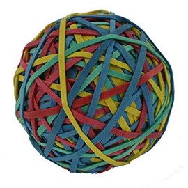 ALCO &apos Rubber Bands, Rubber Band Ball, 50 mm, contents 190g Assorted