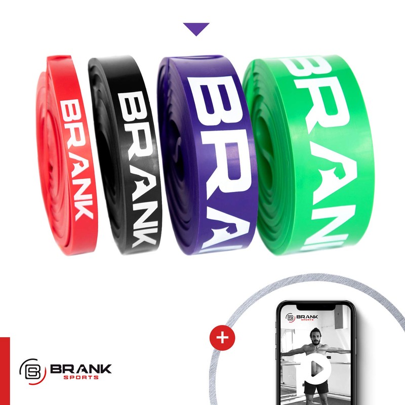 BRANK SPORTS Elastic Purple Band for Sports, Strength Training and