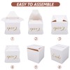 SOFPLAT White Wedding Card Box Kraft Paper Favor Card Box