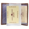 Greenburry Vintage Bone Head BH02 Leather ID Card Holder Brown,