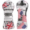 1pc UK USA Waterproof Headcover Driver Cover Wood Cover Utility