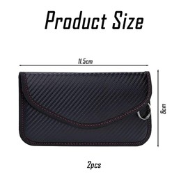 IUHRIE 2 pieces, keyless go protection, car key case box, key box, bag, key case pouch, for blocker, portable keys bag, protective case, credit card key bag, car key case, pouches, case, Does not