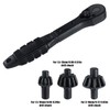 2-in-1 Ratchet Drill Chuck Key Wrench, Including 3pcs Chucks Universal