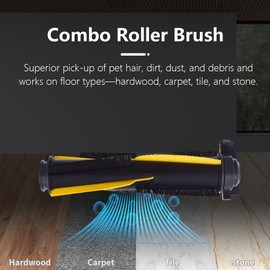 neutop Replacement Compatible with Shark IQ Series R101AE RV1001AE RV101 RV1001 RV912S, Robot Vacuum with 1 Main Brush 2 HEPA Filter 4 Side Brush