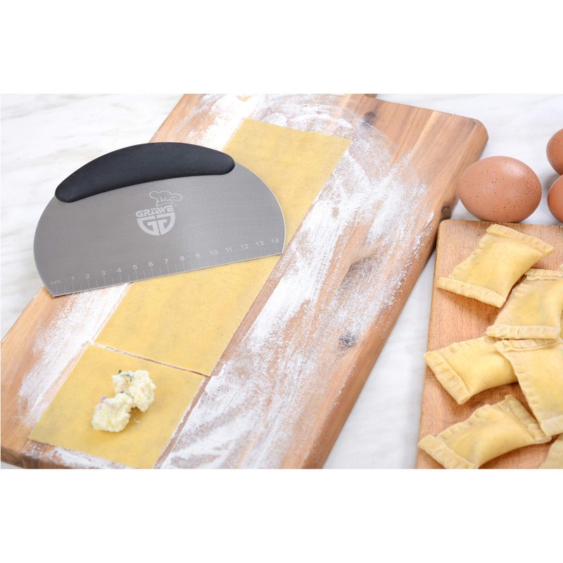 GRÄWE Dough Scraper Stainless Steel 18/0, 14 cm