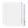 Mr. Pen- Clear Sheet Protectors with Tabs, 8 Tabs, 2