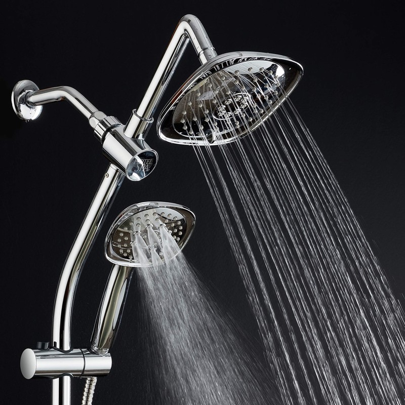 Hotel Spa - 7-Inch Rainfall Combo with Slide Bar, 48-Setting