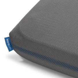 Aerosleep - SafeSleep Fitted Sheet Baby Bed - Optimal Breathing - Heat Regulation - Machine Washable - 80 x 40 cm - 100% Polyester - Dark Grey