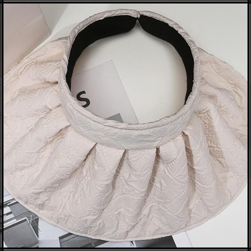 White Fang CA785 Women's Visor Cap, Folding, Hat, Outdoor, Fishing,