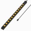 CRST 12-Outlet Heavy Duty Surge Protector Power Strip Bar 1800