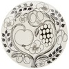 ARABIA Arabic Paratyssi Black Plate 8.3 inches (21 cm)