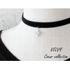 Velvy c233 Original Star Cross Black Simple Choker Women's Necklace,