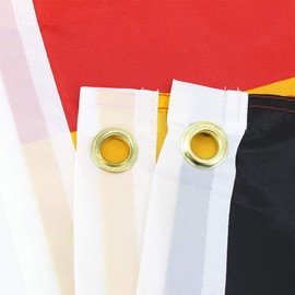 XXL Germany Flag Large 240 x 150 cm German Supporter Flags UV Fade Resistant with Brass Eyelets for Football Games Sports Events Balcony Garden Outdoor and Indoor Decoration Flag