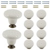 Auvotuis 10Pcs 34mm/ 1.34inch Retro Ceramic Cabinet knobs Antique Round