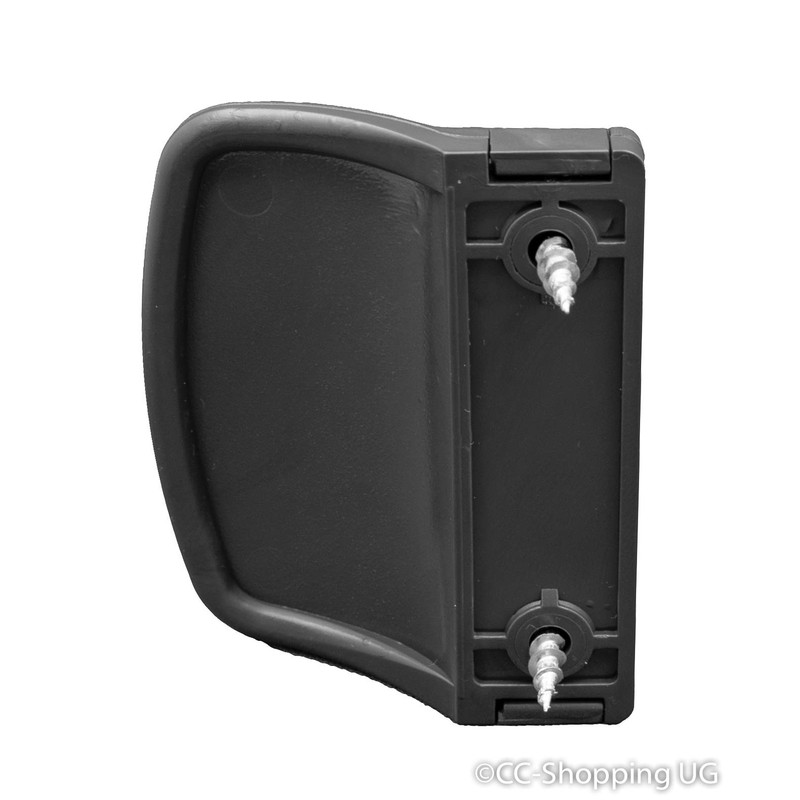 CC-Shopping Balcony Door Handle 911 Rounded Design in Plastic UV-Stabilised
