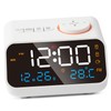 Alarm Clock Radio Multifunctional LED Music Timing Rechargeable FM Radio