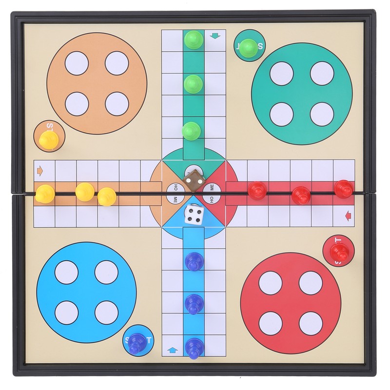 Plastic Magnetism Aeroplane Chess Board Games Toy Set with Foldable