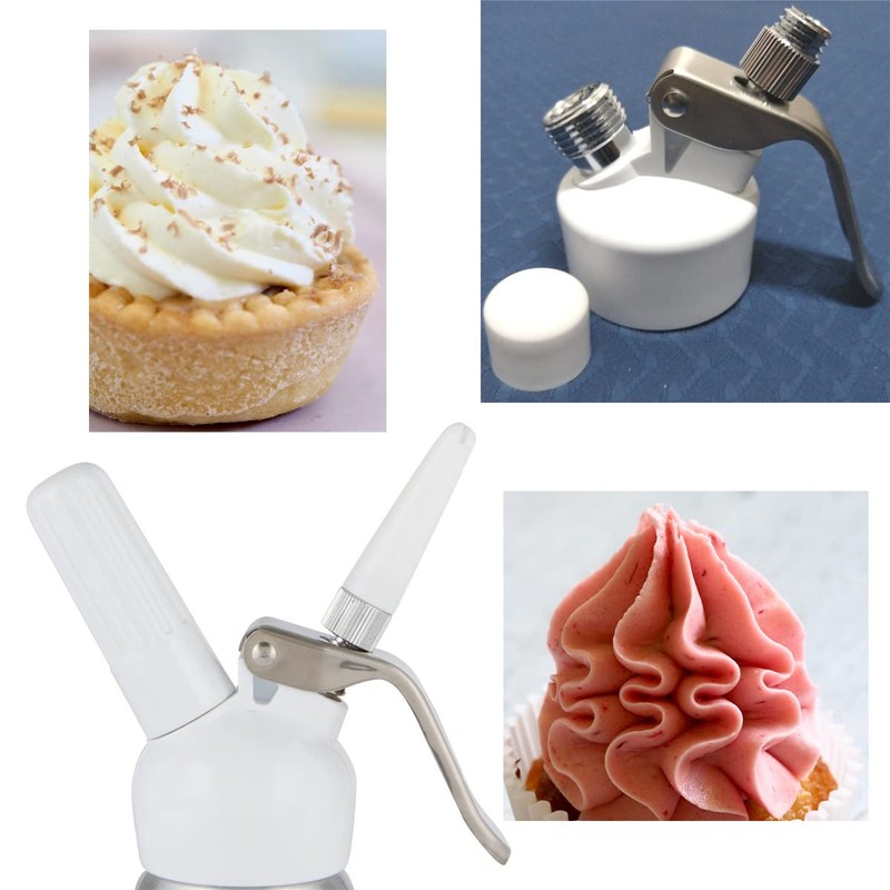 Professional Whipped Cream Dispenser, Aluminum Whipped Cream Canister, Whipped Cream