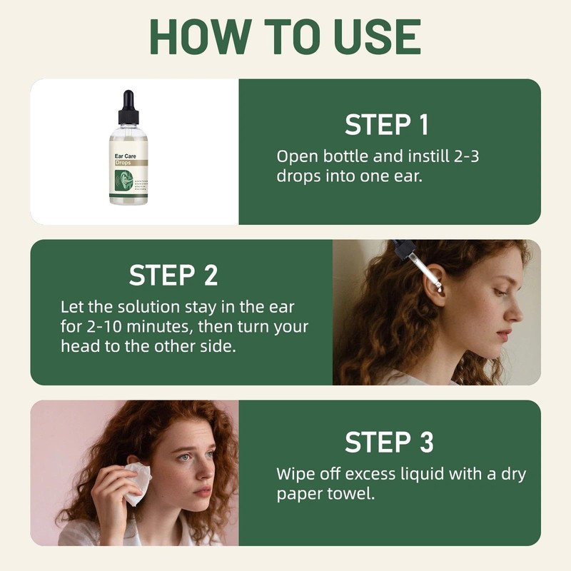Ear Care Drops with Gentle Natural Extracts for Daily Ear