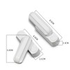 4pcs/8pcs/12pcs Sash Blocker Window Jammer - White Zinc Cast Alloy