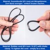 Universal Rubber Band for Rubbish Bins, Pack of 6, Size