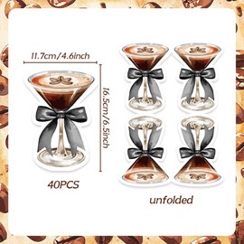 40PCS Espresso Margarita Napkins Mexican Bachelorette Fiesta Decorations Birthday Party Summer Cactus Supplie Cinco de Mayo Tequila Cocktail Tableware