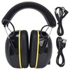 Fdit Hearing Protection Earmuffs, Multifunctional Bluetooth Garden Mower Noise Cancellation, Multifunctional Hearing Protection Earmuffs for Gardening, Black