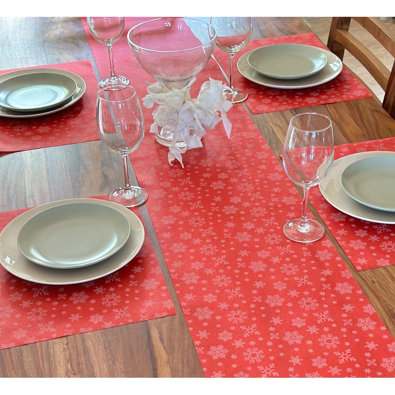 NATUARTE, Christmas Table Runner, 25 m x 30 cm, Non-Woven