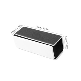 Healvian 6pcs Four-sided Nail File Buffer Blocks Sponge Nail Care Tool for Manicure for Professional and Beginner Use Grey