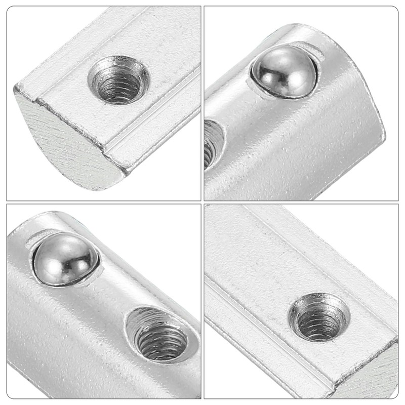 sourcing map Roll-in Spring M4 T Nut, Roll Ball Elastic