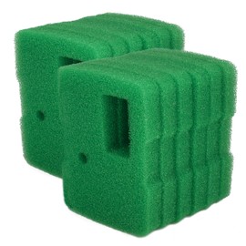 LTWHOME Compatible Green Filter Foam fit for All Pond Solutions CUP-305 Filter (Pack of 12)