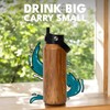 Elemental Core Stainless Steel Water Bottle with Straw - 40