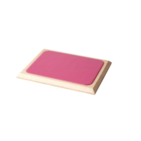 katomoku Solid Wood Single Drawer and Natural Leather by Luxury Stamp Mat 45 ° Surface Pink