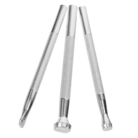 VILLFUL Leather Craft Stamping Tool Kit 3pcs Metal Stamping Handles Stamp Punch Set