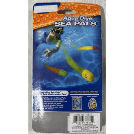 Banzai 5-Packs Of AQUA DIVE SEA PALS by Banzai, Swimming and Diving Stick Toys, 3 Each
