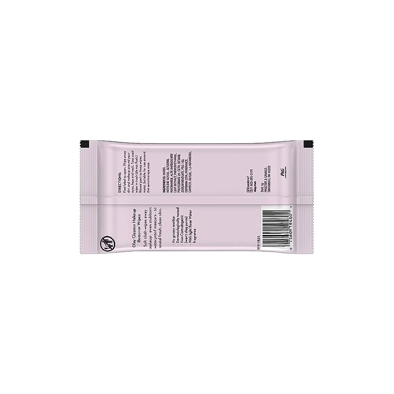 Olay Makeup Remover Wet Cloths, Honeysuckle and White Tea, 25