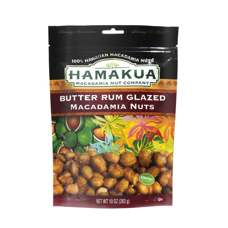 Hamakua Macadamia Nuts - Sweet Glazed Butter Rum - Hawaiian