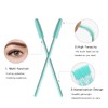 Mekupeu 50Pcs Varita de Máscara de Silicona, Cepillos Desechables para