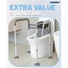 SOUHEILO FSA Eligible Toilet Safety Rails, Adjustable Toilet Rails for