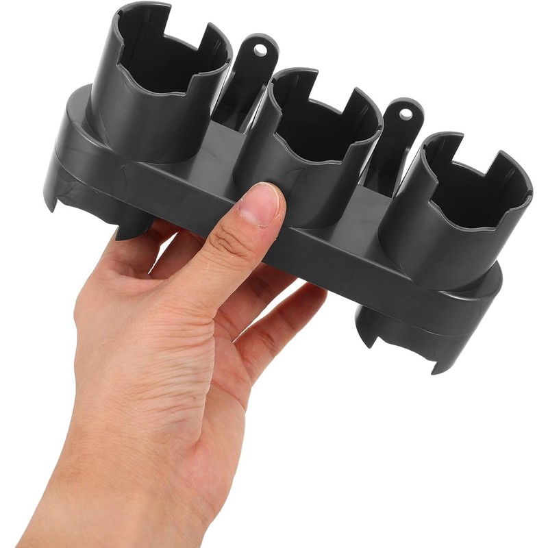 PRETYZOOM 2 Unidades Soporte Pared Negro de Plástico para Aspiradora