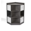 Badger Basket Corner Cubby Toy Storage Unit for Kids with