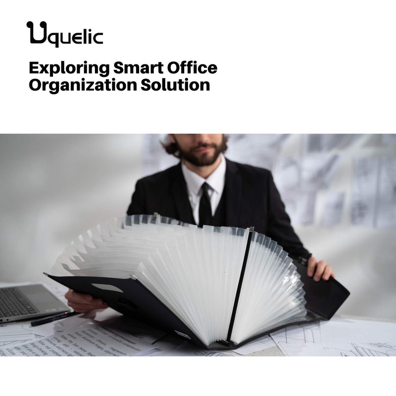 Uquelic Expanding File Folder 26 Pockets - Upgraded Durable Buckle