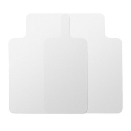 AiBOB 2 Pack Office Chair Mat for Hardwood Floor, 36 X 48 inches, Hard Floor Chair Mats Under Computer Desk, Easy Glide for Rolling Chairs, No Curling