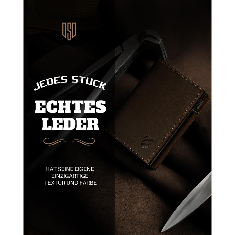 DODENSHA MagSnap Wallet I Card Holder Wallet, Dark Brown-A