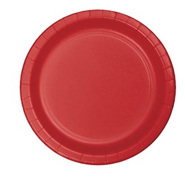 Creative Converting 96-Count Paper Dinner Plates, Classic Red