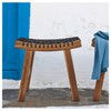 Ikea STACKHOLMEN Stool, Outdoor, Light Brown Stained 48x35x43cm