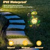 HEDAQI Frog Solar Garden Light - Metal Stake Light with